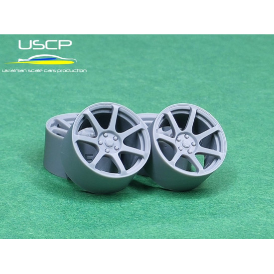 Uscp 24p195 1/24 Cosmis Mr-7 18 3d-printed Wheels