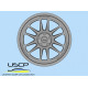 Uscp 24p197 1/24 Cosmis Xt-206r 18 3d-printed Wheels