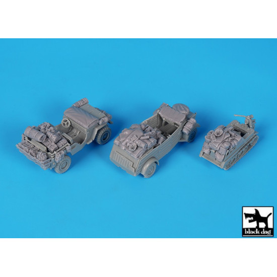 Black Dog T72190 1/72 Wwii Ground Vehicle Set Accessories Set For For Academy