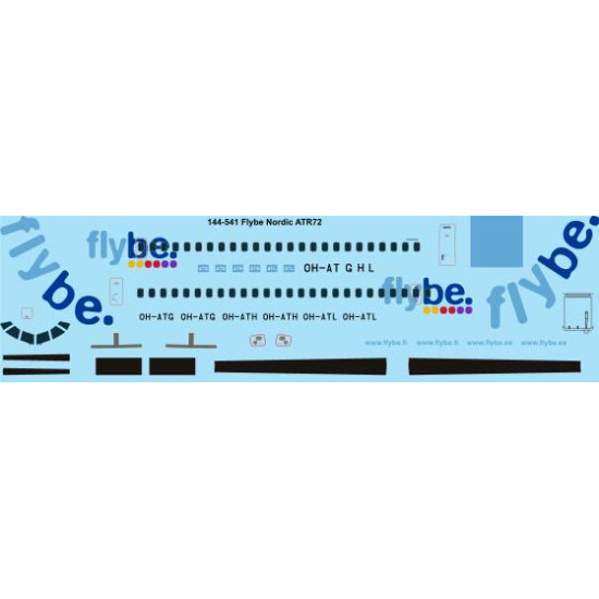 26decals 144-541 1/144 Flybe Atr-72 Laser Decal