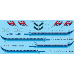 26decals 144-565 1/144 Air Uk Bae 146-100/200 Laser Decal