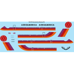 26decals 144-570 1/144 Aeroamerica Red, Orange And Mauve Boeing 720 Laser Decal