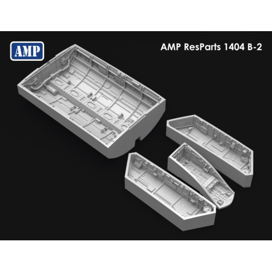 Amp-aft1404 1/144 B-2 Bomb Bay And Chassis Niches Model Kit