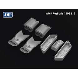 Amp-aft1405 1/144 B-2 Chassis Niches Air Intakes And Exhausts Model Kit