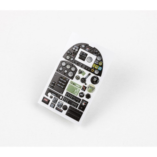 Red Fox Qs-24027 1/24 Supermarine Spitfire Mk Viii 3d Acrylic Instrument Panels