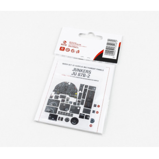 Red Fox Qs-24028 1/24 Junkers Ju 87b Stuka 3d Acrylic Instrument Panels