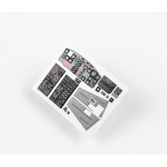 Red Fox Qs-35040 1/35 Bell Uh-1b Huey 3d Acrylic Instrument Panels