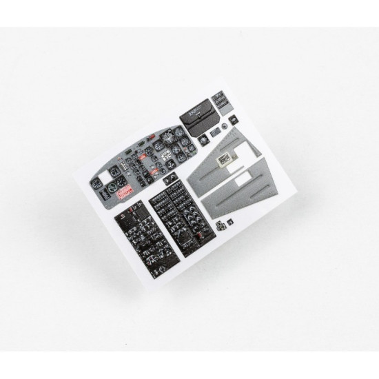 Red Fox Qs-35040 1/35 Bell Uh-1b Huey 3d Acrylic Instrument Panels