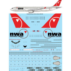 26decals 144-659 1/144 Northwest Airlines Airbus A330-300 Laser Decal