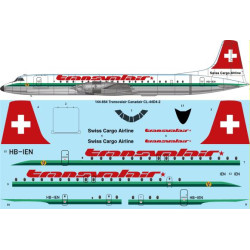 26decals 144-664 1/144 Transvalair Canadair Cl-44d-4 Laser Decal