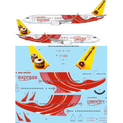 26decals 144-777 1/144 Air India Express Boeing 737-800 Vt-axc Laser Decal