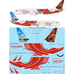 26decals 144-780 1/144 Air India Express Boeing 737-800 Vt-axf Laser Decal