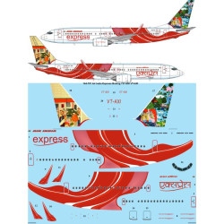 26decals 144-781 1/144 Air India Express Boeing 737-800 Vt-axi Laser Decal