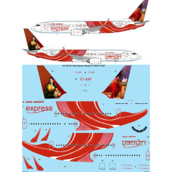 26decals 144-785 1/144 Air India Express Boeing 737-800 Vt-axp Laser Decal