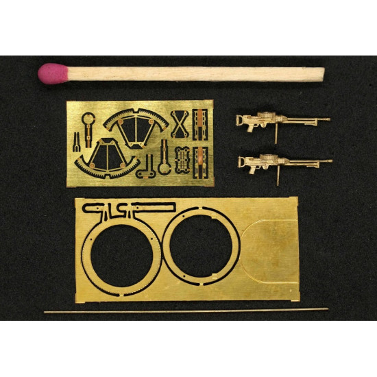 Mini World 7298 1/72 Stripped Lewis Mk I Twin Mg With A Shortened Radiator On The Scarff Ring