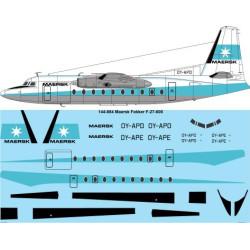 26decals 144-884 1/144 Maersk Fokker F-27 Laser Decal