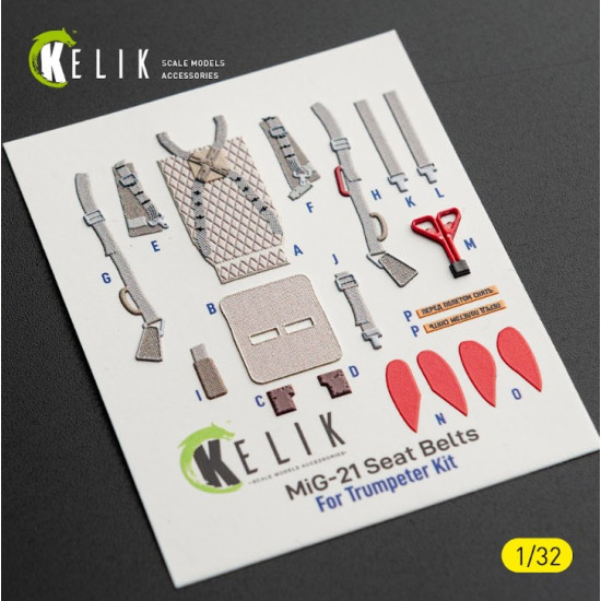 Kelik K32042 1/32 Mig-21 F-13 Export Version - Interior 3d Decals For Trumpeter Kit