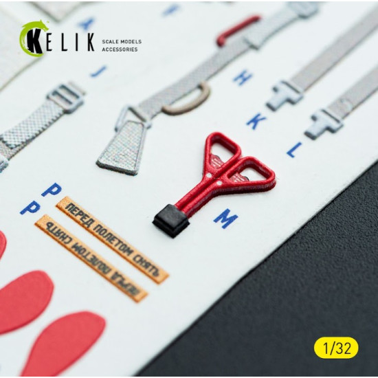 Kelik K32043 1/32 Mig-21 F-13 - Interior 3d Decals For Trumpeter Kit