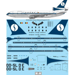 26decals 144-940 1/144 Sabena Delivery Mcdonnell Douglas Dc 10-30 Laser Decal