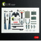 Kelik K48003 1/48 F-8j Crusader - Interior 3d Decals For Hasegawa Kit
