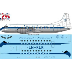 26decals 144-943 1/144 Nor-fly Convair 440 Laser Decal