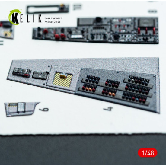 Kelik K48116 1/48 F-106a Delta Dart - Interior 3d Decals For Trumpeter Kit