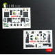 Kelik K48128 1/48 F-16f Block 60 - Interior 3d Decals For Hasegawa Kit