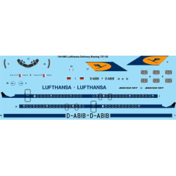 26decals 144-960 1/144 Lufthansa Delivery Boeing 727-30 Laser Decal