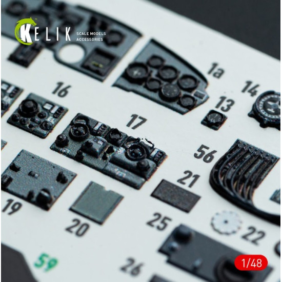 Kelik K48143 1/48 Do-217 N/J - Interior 3d Decals For Icm Kit