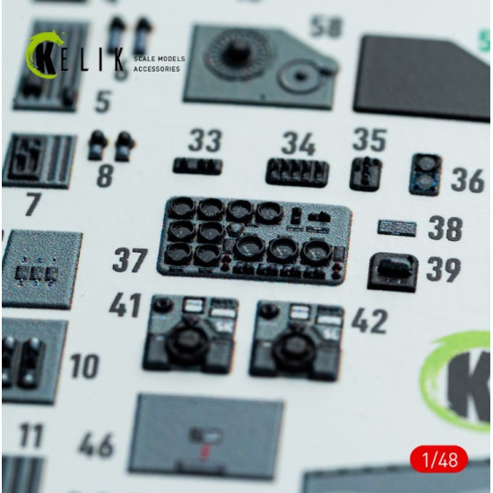 Kelik K48143 1/48 Do-217 N/J - Interior 3d Decals For Icm Kit