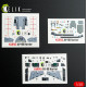 Kelik K48145 1/48 Av-8b Harrier - Interior 3d Decals For Hasegawa Kit