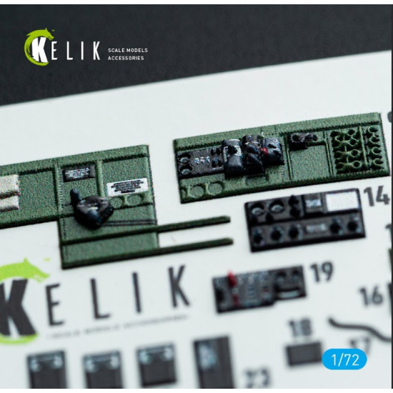 Kelik K72137 1/72 Tbm-3 Avenger - Interior 3d Decals For Hobbyboss Kit
