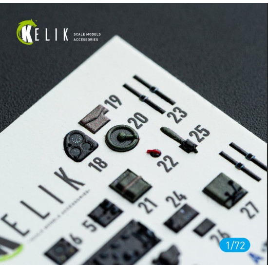 Kelik K72160 1/72 Sbd-3 Dauntless - Interior 3d Decals For Flyhawk Kit