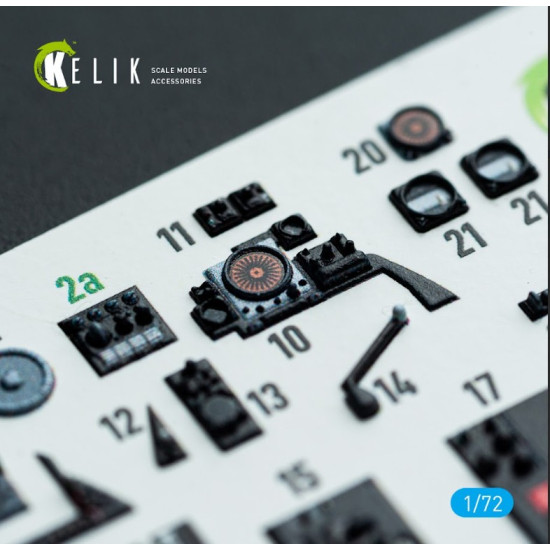 Kelik K72212 1/72 Gannet As1/As4 - Interior 3d Decals For Revell Kit