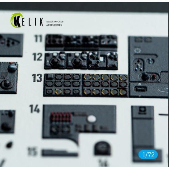Kelik K72213 1/72 He-177a-5 - Interior 3d Decals For Revell Kit