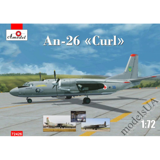 Amodel 72426 1/72 Antonov An-26 Curl Armed Forces Of Ukraine Plastic Model Kit