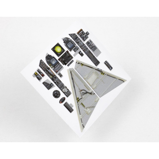 Red Fox Qs32131 1/32 Av-8b Harrier Ii Plus 3d Acrylic Instrument Panel