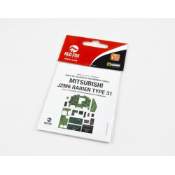 Red Fox Qs32146 1/32 Mitsubishi J2m6 Raiden Type 31 3d Acrylic Instrument Panel