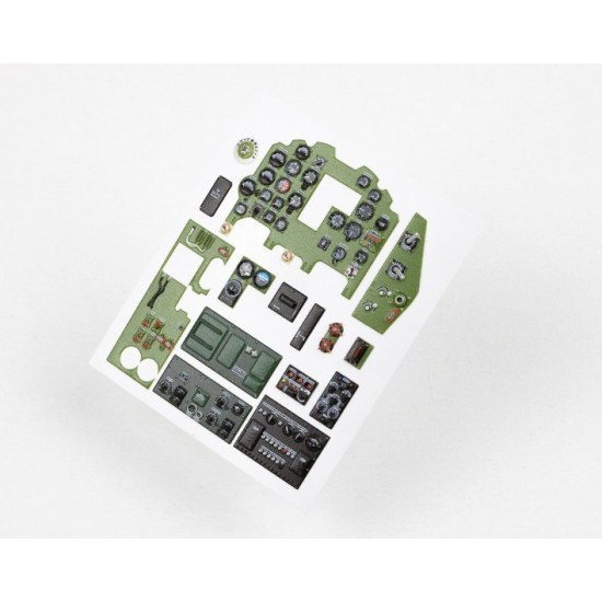 Red Fox Qs32146 1/32 Mitsubishi J2m6 Raiden Type 31 3d Acrylic Instrument Panel