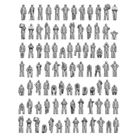 Ion Models K700-002 1/700 Kriegsmarine - On Duty 3d Printed Resin 90 Figures