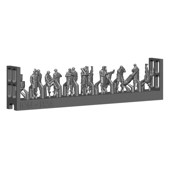 Ion Models R200-002 1/200 Royal Navy Rough Weather 3d Printed Resin 72 Figures