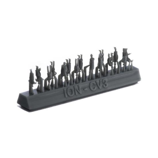 Ion Models Cv350-001 1/350 20th Century Civilians 3d Printed Resin 76 Figures
