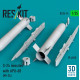 Reskit Rs35-0014 1/35 S-24 Missiles With Apu-68 4 Pcs Mi-24 3d Printed