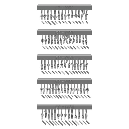 Ion Models J350-001 1/350 Imperial Japanese Navy Chilling On Deck 74 Figures