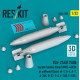 Reskit Rs32-0580 1/32 Blu-27a/B 750lb Napalm Bombs Finned Mxu-469/B Or Unfinned 2 Pcs A-1 A-4 A-7 A-26k B-57 F-4 F-100 F-105 3d Printed