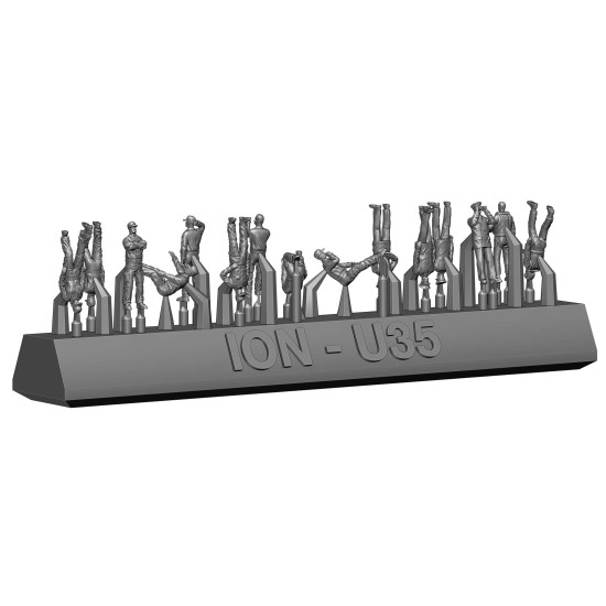 Ion Models U350-003 1/350 Modern Us Navy Ship Crew 3d Printed Resin 72 Figures