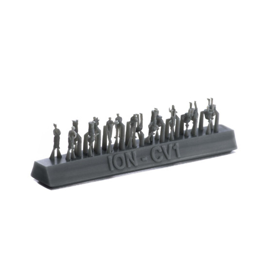 Ion Models Cv400-001 1/400 20th Century Civilians 3d Printed Resin 85 Figures