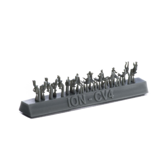 Ion Models Cv400-001 1/400 20th Century Civilians 3d Printed Resin 85 Figures