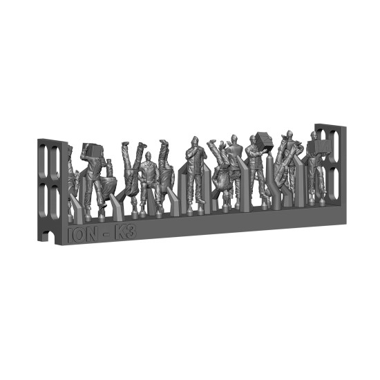 Ion Models K144-003 1/144 Kriegsmarine On Duty 3d Printed Resin 36 Figures