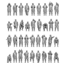 Ion Models R144-003 1/144 Royal Navy Rough Weather 2 3d Printed Resin 36 Figures